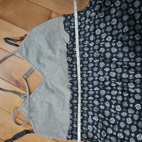 Roxy size large women's gray and navy blue dress - Picture 9 of 12